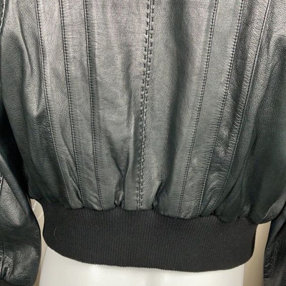 Gezipani Genuine Leather Black Vintage Inspired Jacket Moto Rock Glam - Picture 9 of 10